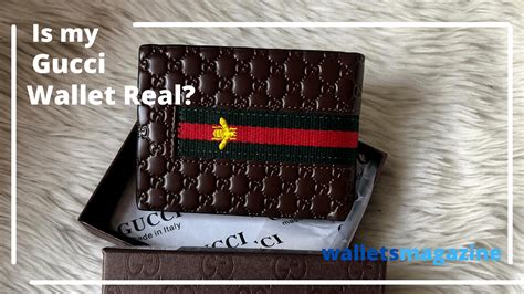 how to tell if gucci wallet is real|Gucci wallet with coin pouch.